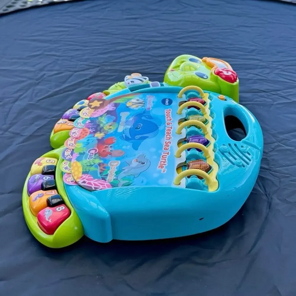VTech Touch & Teach Sea Turtle Interactive Learning Toy Book Toddler 12-36M